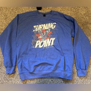 Charlie Kirk Turning Point Memorial Pullover Crewneck Sweater l Size M